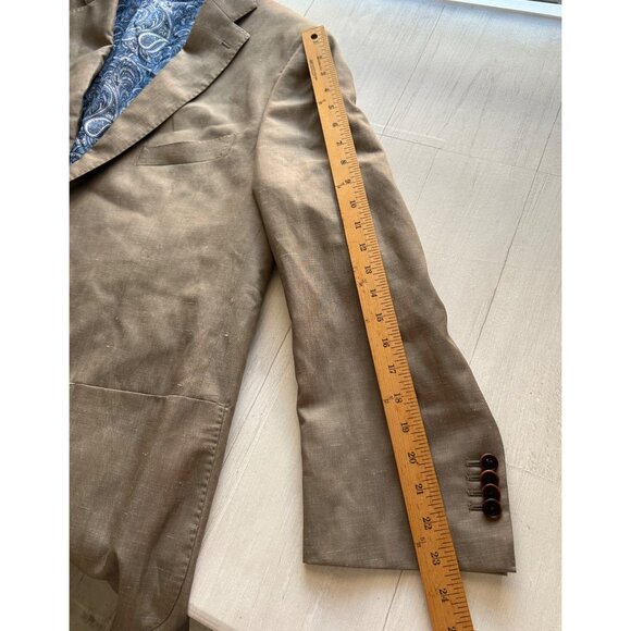 Suitsupply Men's Wool & Linen Blazer With Paisley Lining Sz 54R - Picture 11 of 13